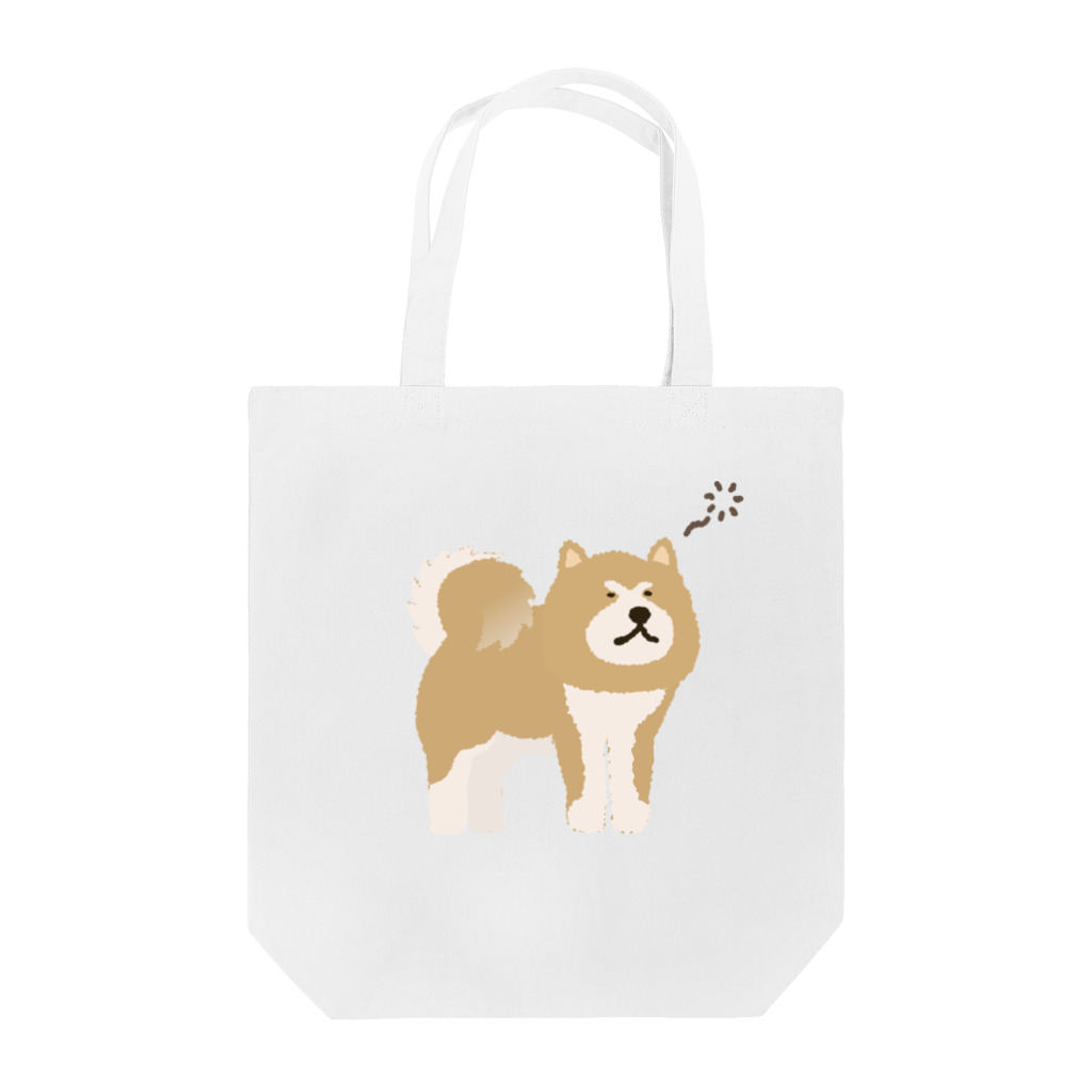 しばじるしデザインのモヤっと秋田犬 Tote Bag