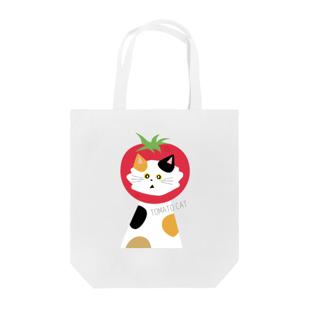 SugarWaterCat SHOPのトマト猫 TOMATO CAT Tote Bag