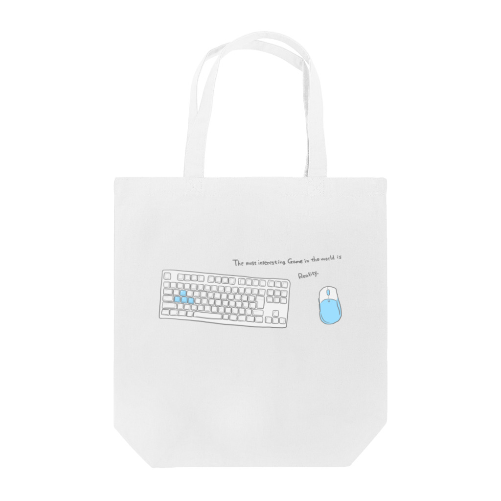 もぃもぃのお店のWASDだけ水色【キーマウシリーズ】 Tote Bag