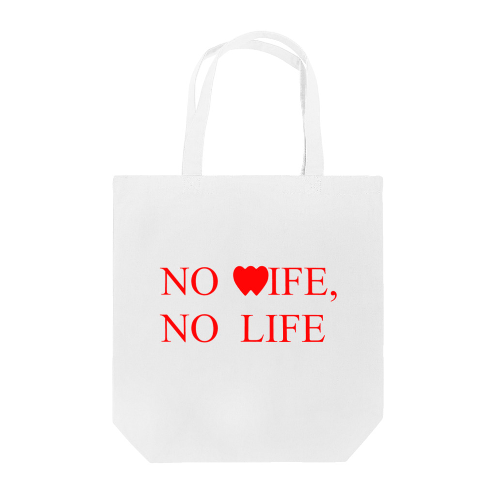 Keito Art StudioのNO WIFE, NO LIFE Tote Bag