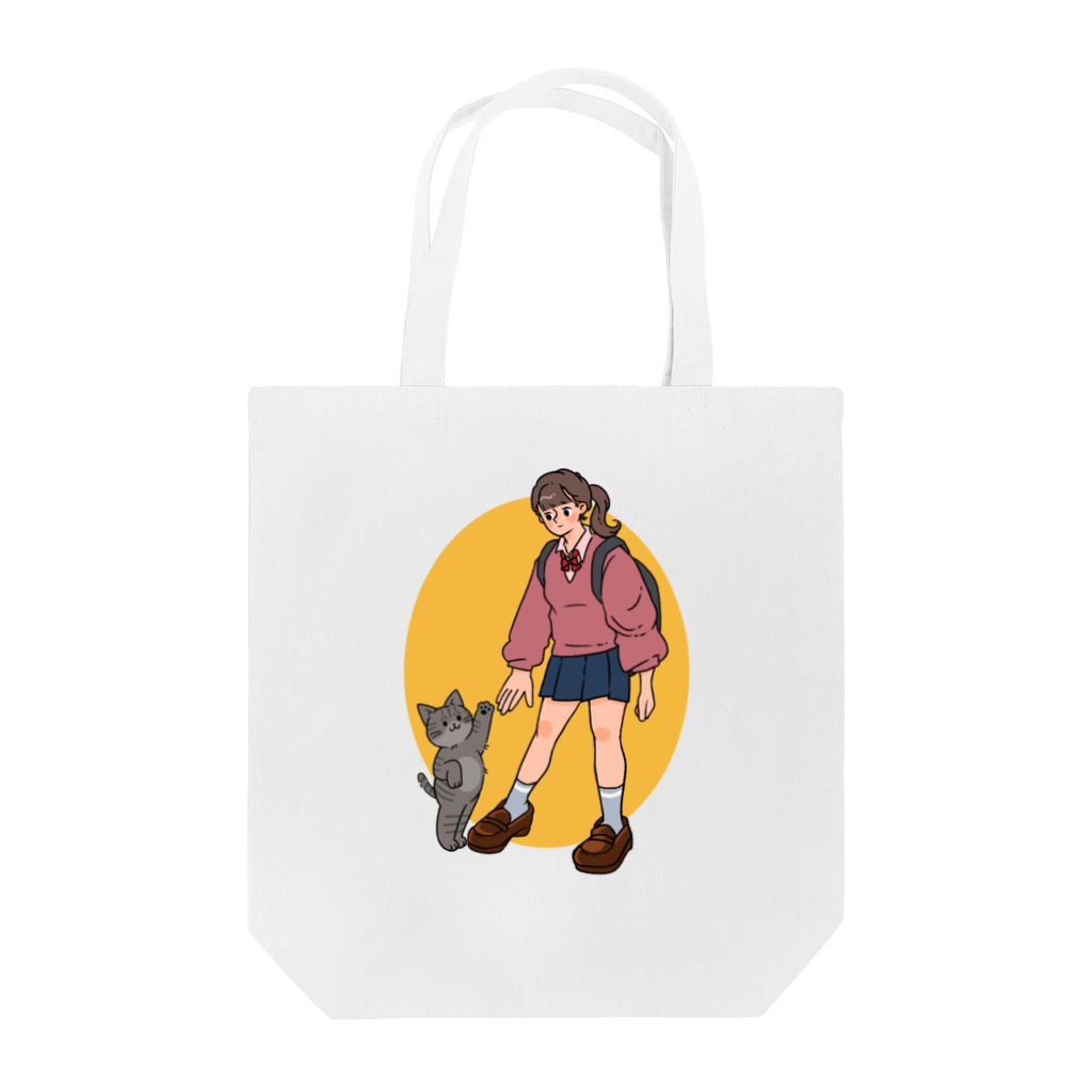 ごんてつ美術部のあいさつねこ Tote Bag