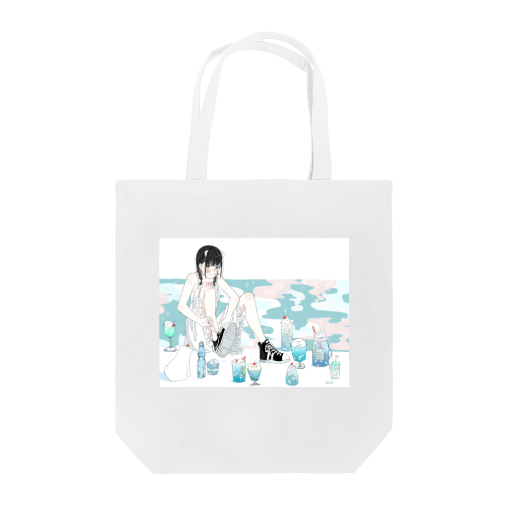 おいしいさめのしろくまソーダ Tote Bag