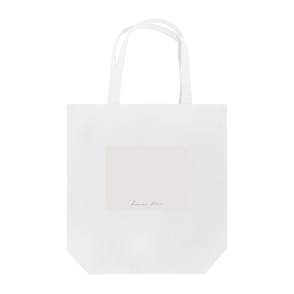 rilybiiのWhite Dusty Pink × Logo Message Tote Bag