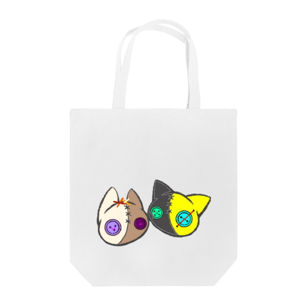 かがり思考作成場の【つむぎはぎシリーズ】トラとウマ Tote Bag