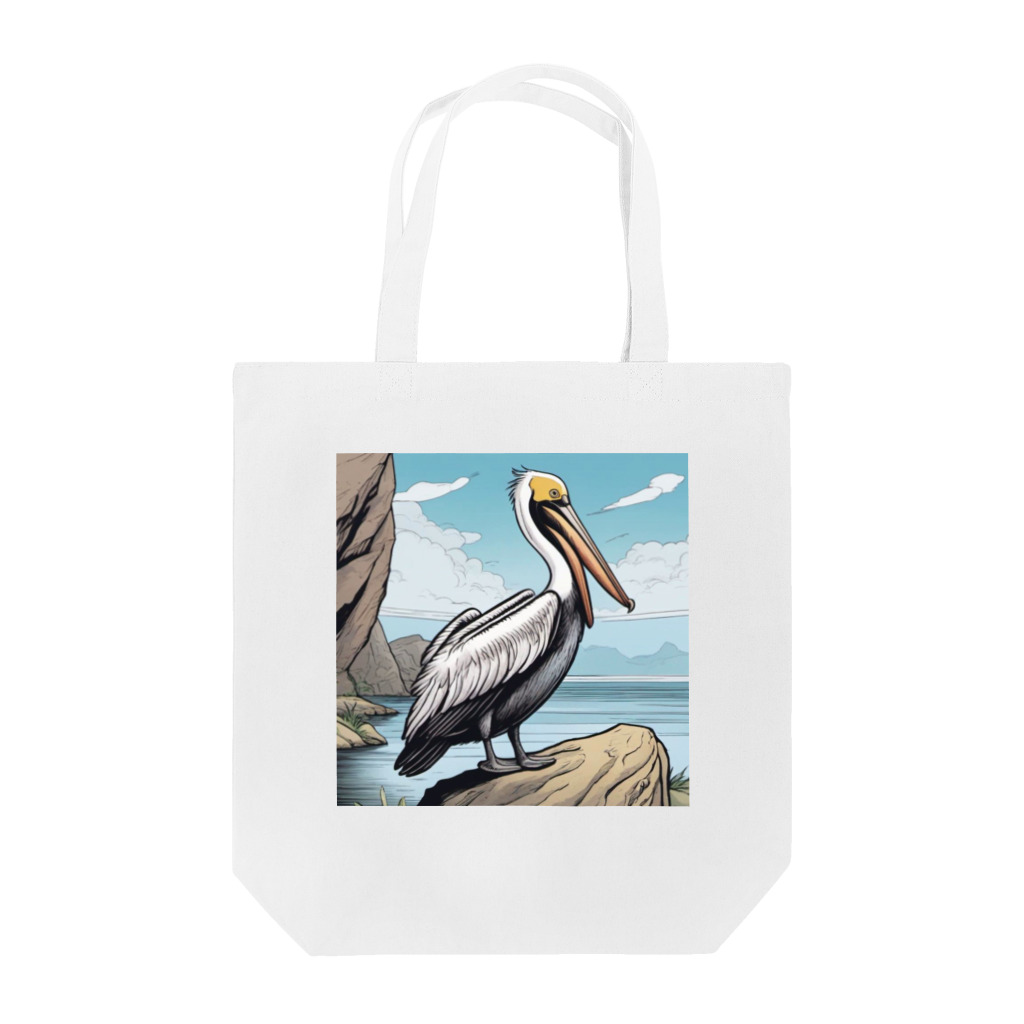 京都イラスト工房の動物シリーズ12：ペリカン Tote Bag