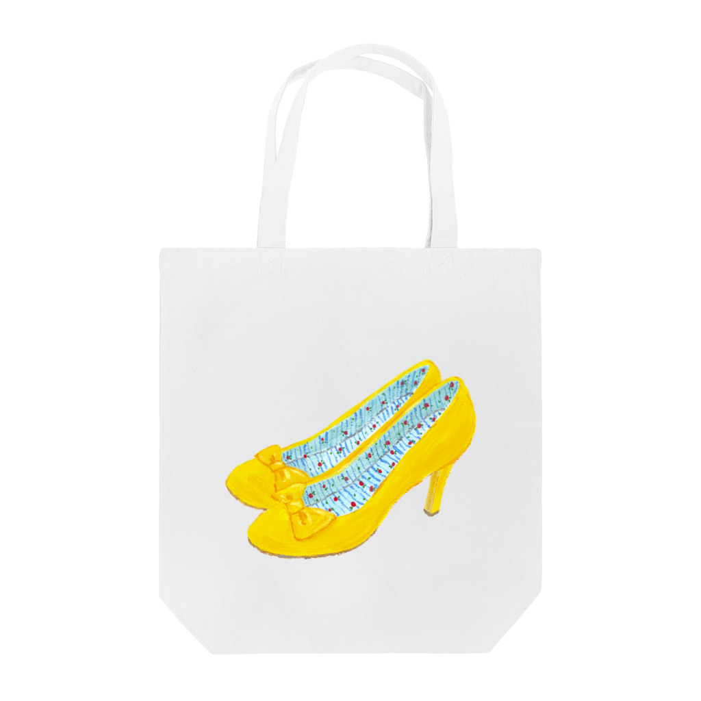 mi. （エムアイドット）の黄色い靴 Tote Bag