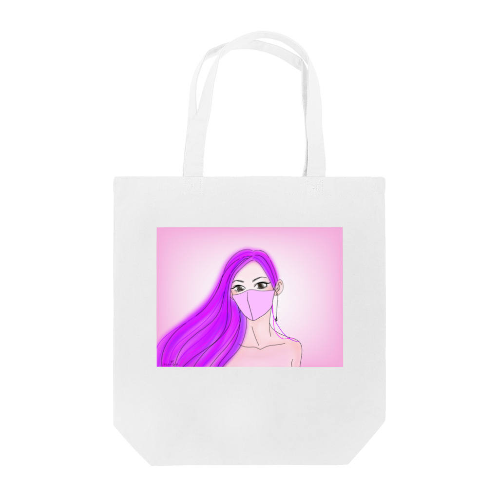 Ｍ✧Ｌｏｖｅｌｏ（エム・ラヴロ）の立体マスクさん♪ Tote Bag