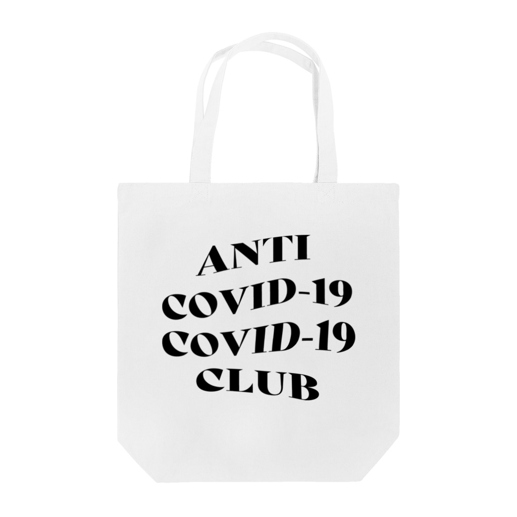 NUMBER-8のANTI COVID-19 CLUB(BLACK) Tote Bag