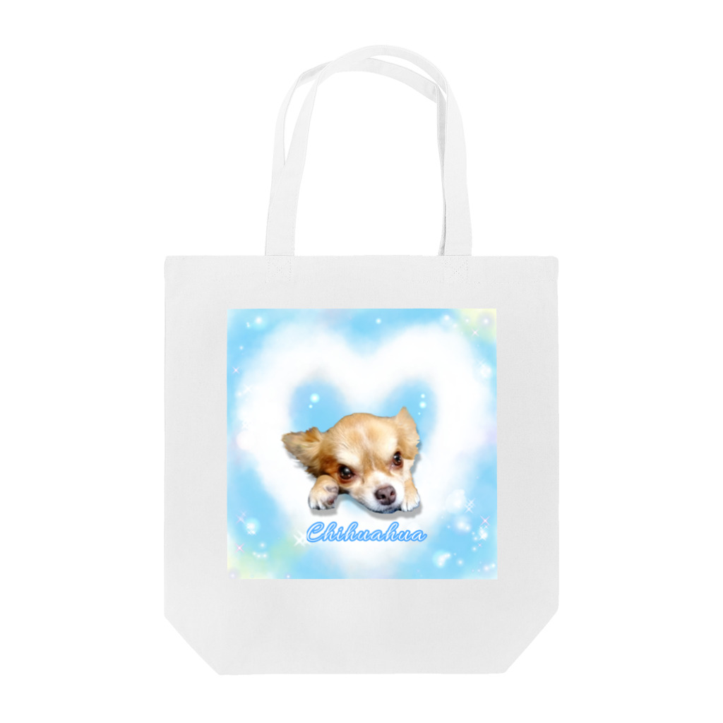 ガゥガゥちゃんの雲ハートとチワワ Tote Bag