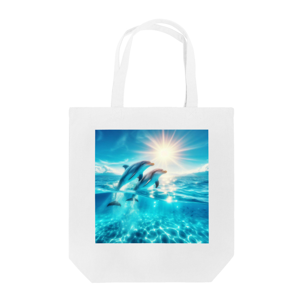 終わらない夢🌈の美しい海とイルカ🐬✨ Tote Bag