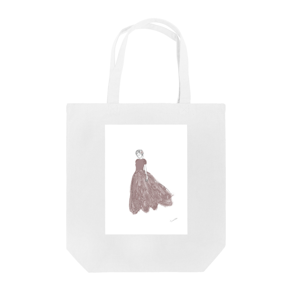 rilybiiのtulip lace dress Tote Bag