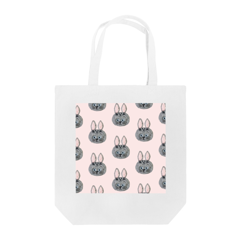 CHOPPIRIのかぶる猫[うさぎ(灰色)ver.](ロシアンブルー) Tote Bag