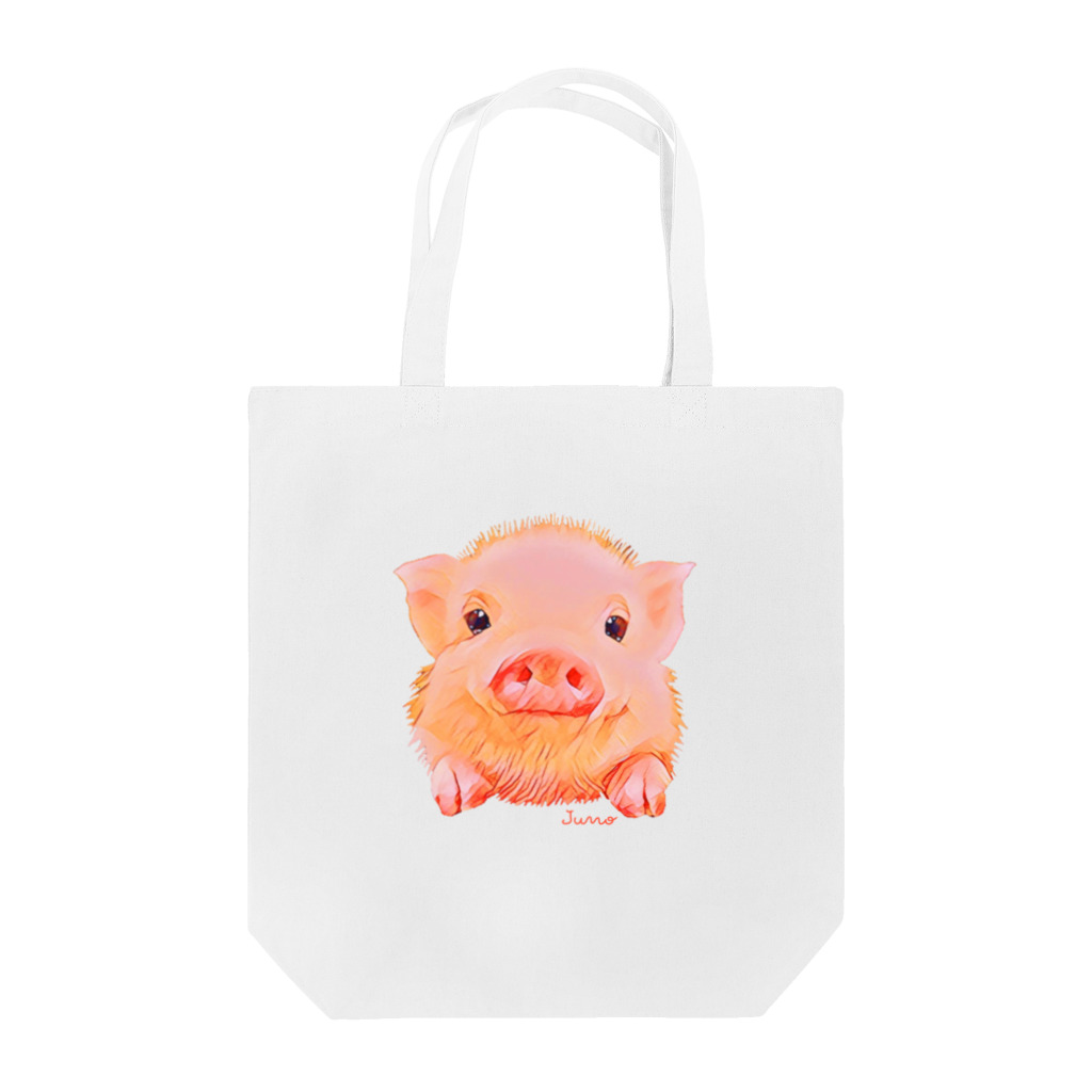 ジュノの秘密のアトリエのマイクロブタ／Juno Tote Bag