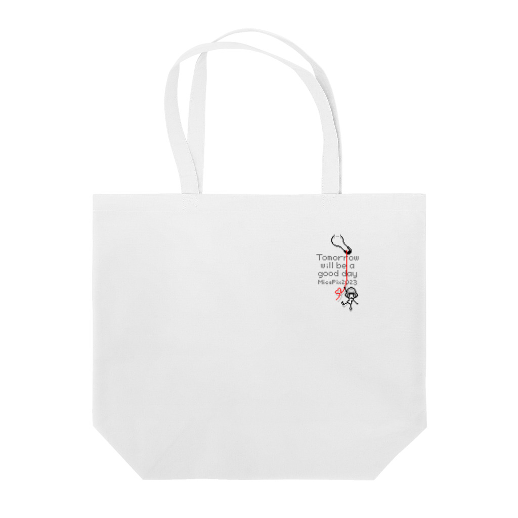 MicaPix/SUZURI店のピン留めドッツガール！ Tote Bag