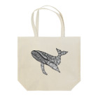 saki･h･s❦のゼンタングル 鯨 Tote Bag