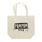 mf@PomPomBlogのPom Pom Blog Logo 1st（black） トートバッグ