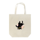 AckeeWolf Art Shopの寝転がるヘソ天ねこ Tote Bag