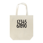 MILKIT DESIGN | ミルクイット デザインのNUMBER Tote Bag