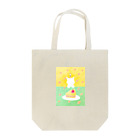 金森 葵のケーキを狙う猫と小さな女の子 Tote Bag