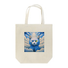 黒猫ファブリックのSky cats relax on a carpet of clouds Tote Bag