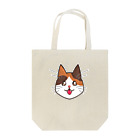コナカマ通販SUZURI支店の三毛猫ちゃん Tote Bag