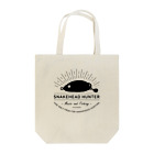 音楽と釣りの雷魚フロッグかえるくん黒 Tote Bag