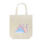 サメ わりとおもいのデカいねこと喰われるやま Tote Bag