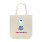 SUNDAYS GRAPHICSのボーダーTのアルパカさん Tote Bag