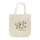 猫式玉々会社のジャッキーしあわせフラワー Tote Bag