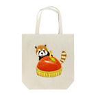 momo♡animsls Storeのレッサーパンダ (林檎のタルト) Tote Bag
