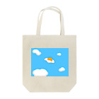 ぴおん図鑑の空飛ぶ目玉焼き Tote Bag