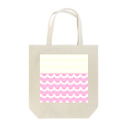 knot the peopleのwave_strawberry&milk Tote Bag