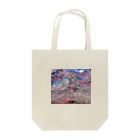 みぅ福島の桜の景色　青空の春鐘突き堂 Tote Bag