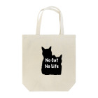 たんぽぽの家のNo Cat No Life Tote Bag