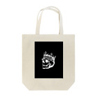 COOL&SIMPLEのBlack White Illustrated Skull King  Tote Bag