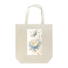 cute styleのLucky Flower Silver Blue Tote Bag