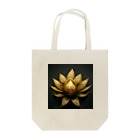 00100001101のGolden Lotus Tote Bag