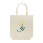 tulipの白地　tulip Tote Bag