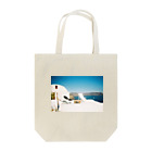 Photoshopのblue and white Tote Bag