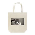 OKEN-11の猫グッズ　モノクロ写真　クラシック トートバッグ