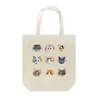 猫カフェにあにゃあグッズショップのひとり猫カフェにあにゃあ 全員集合 Tote Bag