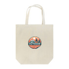 ファンシーTシャツ屋のアウトドアーワッペン夕日 Tote Bag