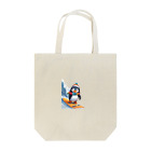 Gloriousのペンギンの冒険スノーボードパーティ Tote Bag