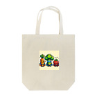 ワワジジドットクラブのドットヒーローになる野菜達A Tote Bag