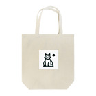 hikoの店のこの魅力的なモノクロキャットイラストは、猫好きの皆さんにぴったりです！ トートバッグ