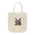 だんのんのカラフルメガネをかけた猫 Tote Bag