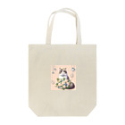 Y m @Y's shopの猫と薔薇　パールver. Tote Bag