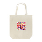 キュート＆クールの夕暮れ時のシーソー少女（３Dアニメ風） Tote Bag