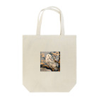 AQUAMETAVERSEの幸せの白いフクロウ Tote Bag