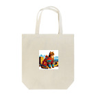 JJSystemsのワールドキャット　万里の長城　ish Tote Bag